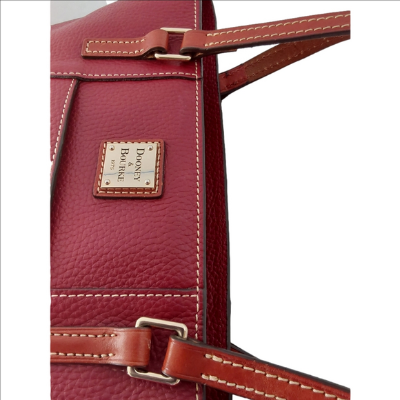 Dooney & Bourke Lexington Bordeaux Pebble Leather Purse - Picture 12 of 16